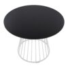 Canary Cosmo - Contemporary Dining Table - White / Black - Image 3