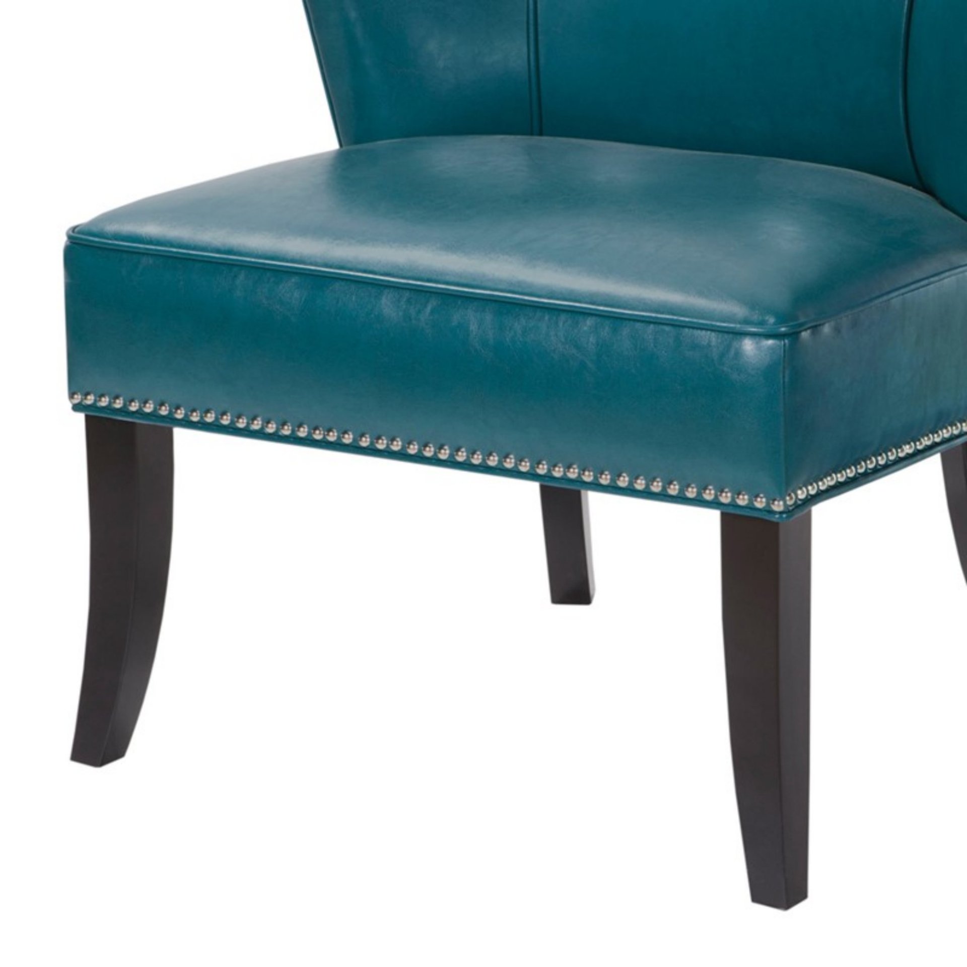 Hilton - Armless Accent Chair With Wingback Design - Blue - Image 4