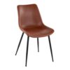 Durango - Contemporary Dining Chair (Set of 2) - Black / Cognac - Image 2