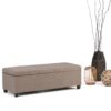 Avalon - Storage Ottoman Bench - Fawn Brown - Image 7