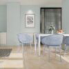2 Piece Durable Single Chair With Mesh Hollow Out Design - Light Gray - Image 2