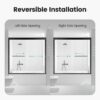Semi-Frameless Double Sliding Tub Door, Bypass Bathtub Shower, 1 / 4" (6Mm) Thick SGCC Tempered Glass Door - Black - Image 9