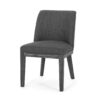 Modern Rustic Dining Chair (Set of 2) With Solid Wood Frame - Charcoal - Image 7