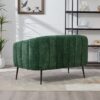 Glam Mini Loveseat, Accent Couch - Green - Image 8