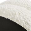Homary - Floor Cushion Footrest Ottoman - Ivory White - Image 3