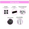 10'X20' Folding Canopy With 6 Removable Sidewalls Outdoor Event Shelter UPF 50+ Gazebo Portable Tents For Parties Beach Camping Wedding Ez Pop Up Canopy - Pink - Image 4