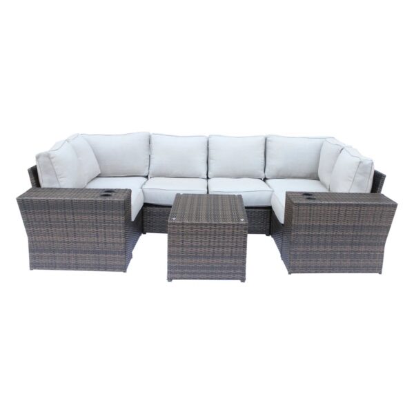 4 Person Patio Set With Cushions - Espresso