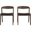 Dakota - Dining Chair (Set of 2) - Black / Brown - Image 10