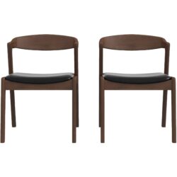 Dakota - Dining Chair (Set of 2) - Black / Brown