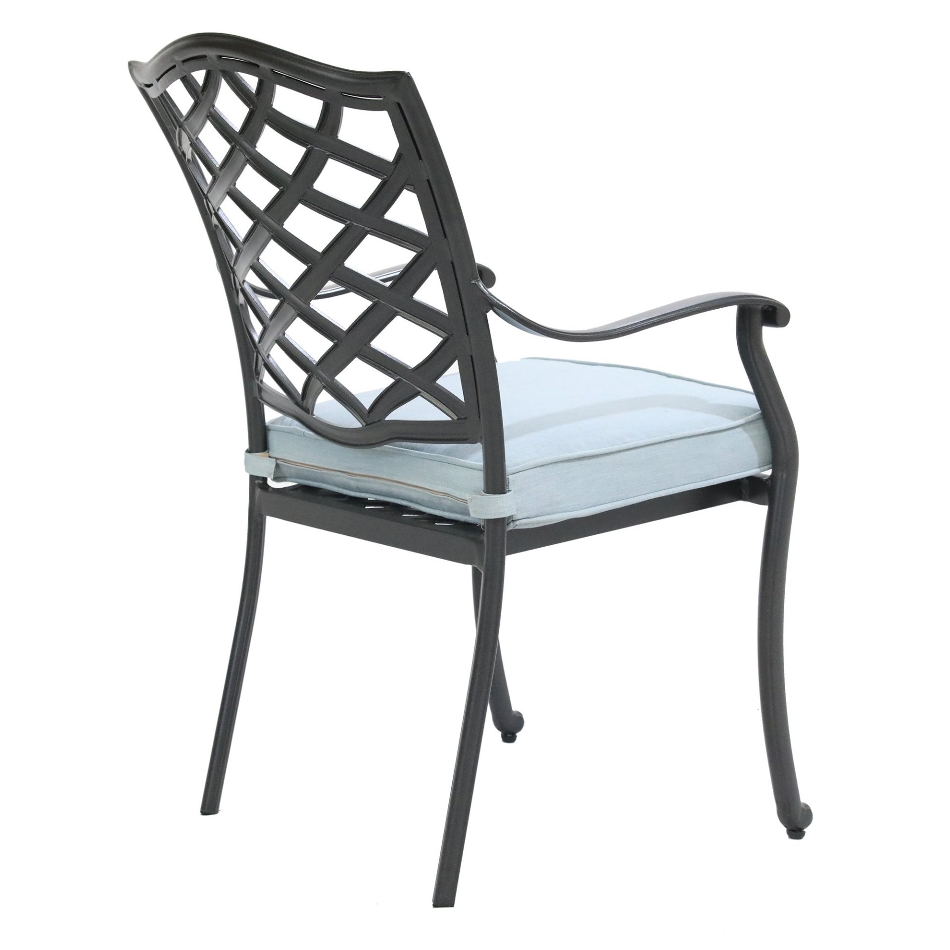 Dining Arm Chair (Set of 2) - Light Blue - Image 4