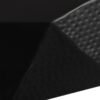 Modern Polygonal Coffee Table With Hammered Texture - Black - Image 8