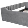 Full Long Size Upholstery Daybed And Side Storage Pocket - Gray - Image 5