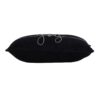 Velvet Pillow With Embroidered Joy And Frosty Snowflake, For Christmas Halloween Holiday Decor (Set of 2) - Black White - Image 4