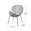 Elba - Contemporary Chair Set For Outdoor Relaxation - Navy - Image 3