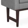 Scott - Small Ottoman Bench - Pewter Gray - Image 8