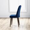 Katie - Mid-Century Modern Velvet Dining Chair (Set of 2) - Blue - Image 6