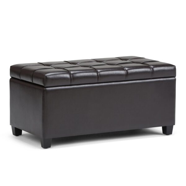 Sienna - Storage Ottoman Bench - Tanners Brown
