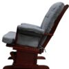 Adeliza - Microfiber Glider Chair With Ottoman - Gray - Image 3