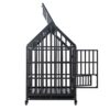Heavy Duty Dog Cage Pet Crate With Roof & Window On Roof - Black - Image 27