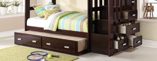 Allentown - Twin / Twin Bunk Bed With Trundle Storage - Espresso - Image 2