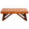 Mia - Bench With Buttons - Brown / Rustic - Image 14