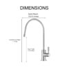 Design Lead Free Drinking Water Faucet - Brushed Nickel - Image 3