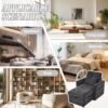 Multifunctional Lazy Person Sofa Recliner With Storage Backrest And Cell Phone Bracket For Living Room Or Bedroom - Black - Image 8