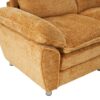 Modern Deep 3 Seat Sofa Couch With Ottoman, Polyester Sofa Sleeper Comfy Upholstered Furniture For Living Room - Yellow - Image 16