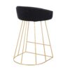 Canary - Contemporary Counter Stool (Set of 2) - Gold / Black - Image 4