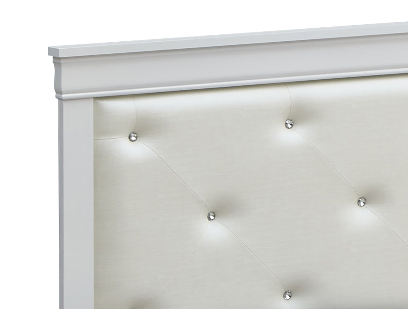 Lorana - Twin Modern Bed - Silver Champagne - Image 4