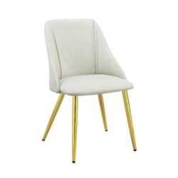 Gaines - Synthetic Leather Side Chair (Set of 2) - White