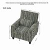 Accent Chair With Arms, Comfy Armchair For Living Room - Green - Image 3