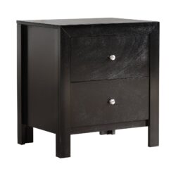 Elegantly Designed Nightstand - Black