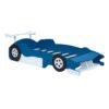 Twin Size Race Car-Shaped Platform Bed With Wheels - Blue - Image 2