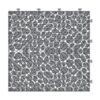 Interlocking Deck Tiles Plastic Waterproof Outdoor All Weather Anti-Slip Bathroom Shower Balcony Porch Strong Weight Capacity Upto 440 Lbs, Pebble Stone Pattern Pack Of 60 - Gray - Image 14