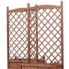 Raised Garden Bed With Trellis 2 Pack, Outdoor Planter Box & Plant Stand With Climbing Racks - Brown - Image 15