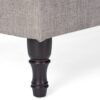 Dean - Fabric Storage Wide Tufted Rectangle Ottoman - Gray - Image 9