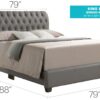 Marilla - King Bed - Gray - Image 6
