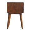 Inlay - Geo Brass Bedside Table - Chestnut - Image 7