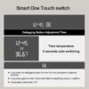 Modern Aluminum Frame Wall Mirror With Rounded Corners, Temperature Display, Tri Color Light, Defogging - Black - Image 9