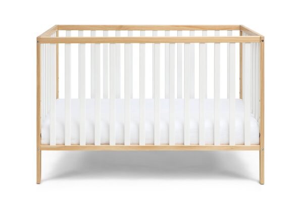 Deux - Remi 3 In 1 Convertible Island Crib - Natural / White
