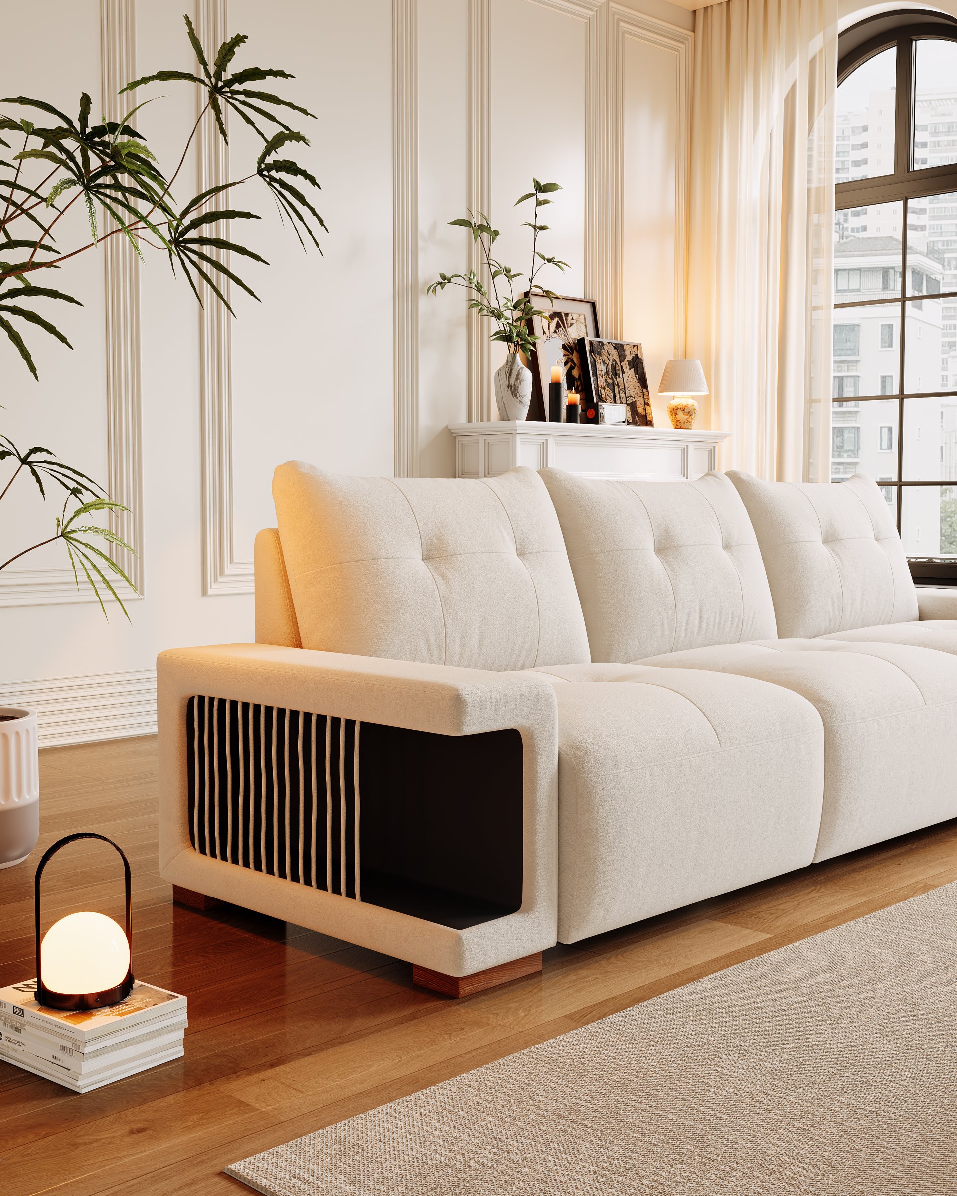 3 Seater Sofa Couch For Living Room, Modern Couches For Small Space, Cat Nest Sofa, For Cat Friendly, Comfy Couch With Waterproof And Cat Scratch Resistant Fabric - Image 10