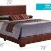 King Bed Charming Casual - Light Brown - Image 6