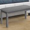 Bench, Rectangular, Upholstered, Transitional Versatile Design - Gray - Image 9