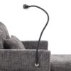 Multifunctional Recliner With Storage Backrest And Cell Phone Bracket Chenille For Living Room And Bedroom - Gray - Image 16