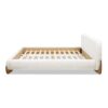 Alpine - King Puffy Modern Platform Bed - Ivory White - Image 3