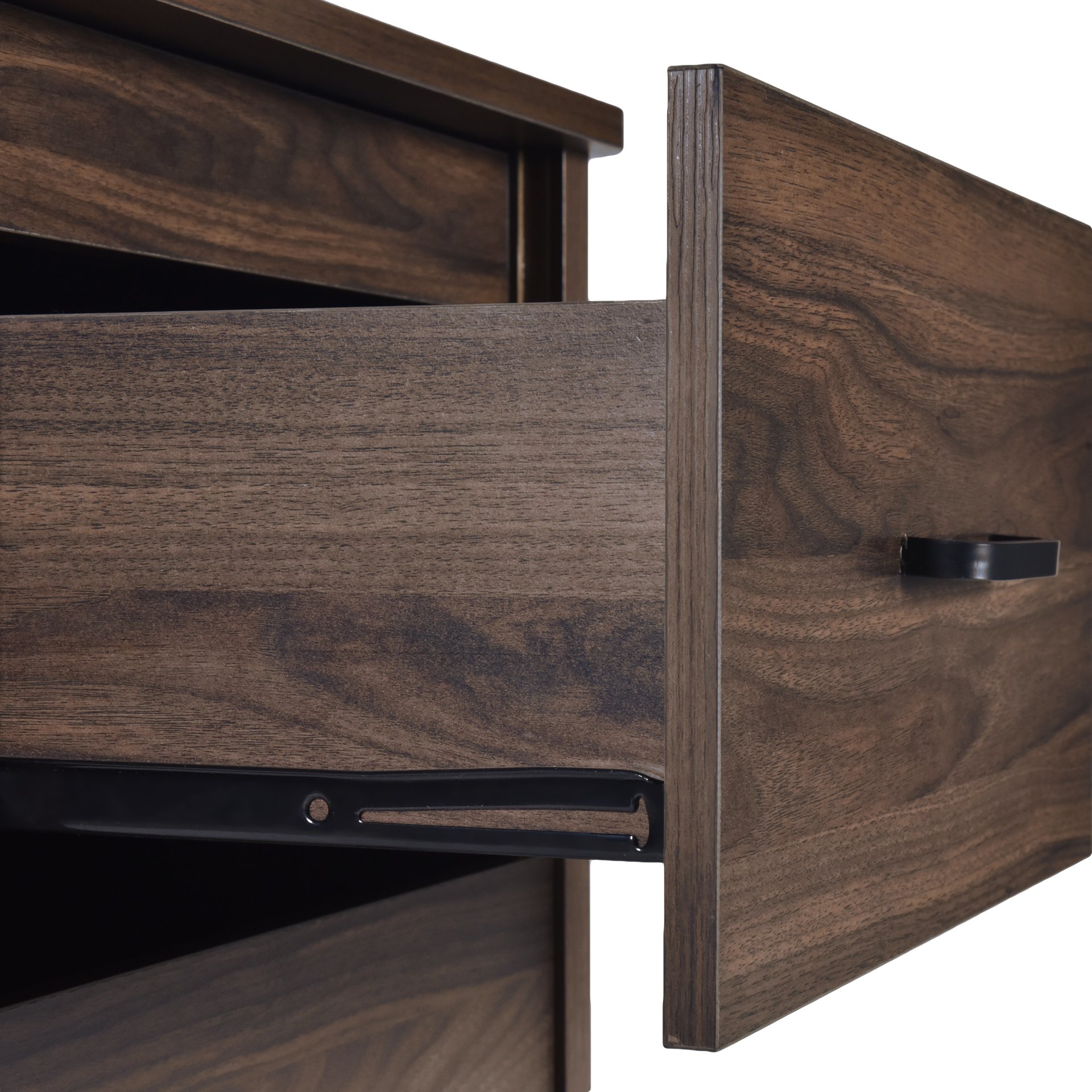 Titeca - Contemporary Wood 2 Drawer Nightstand - Brown - Image 14