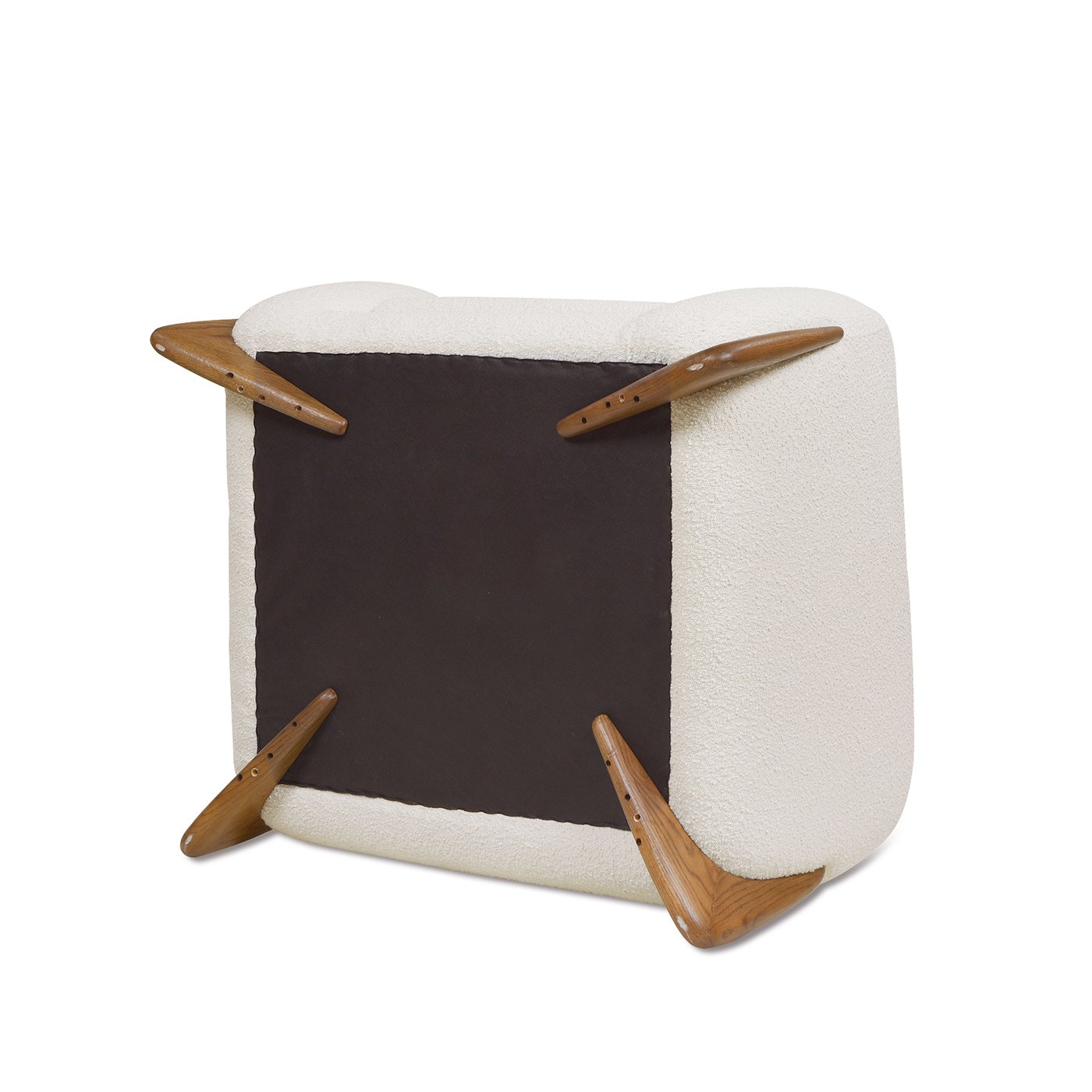 Alpine - Sherpa Arm Chair - Ivory White - Image 7