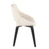 Fabrico - Mid-Century Modern Dining Chair (Set of 2) - Black / Cream - Image 4