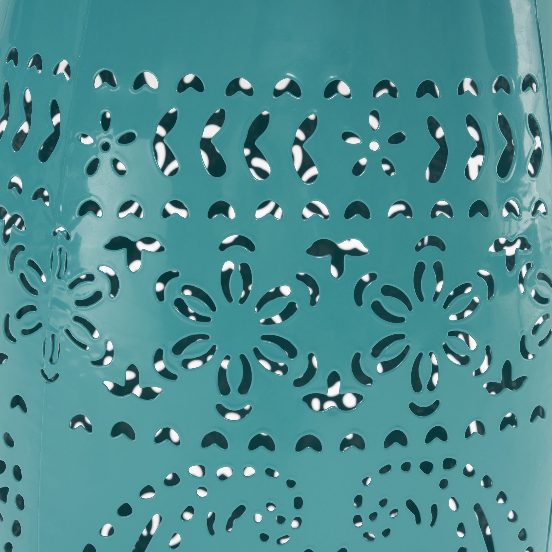 Ruby - Mosaic Style Side Table With Ceramic Tile And Iron Frame - Teal - Image 8